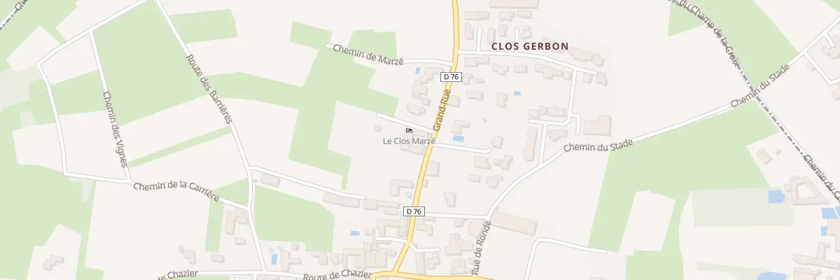 Plan du 278 Grand’Rue à Lacenas