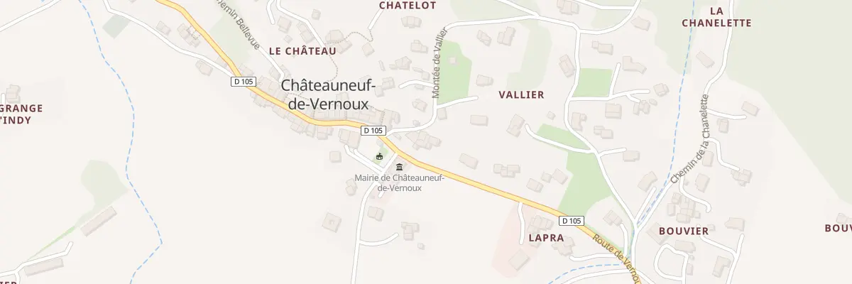 Plan du 5077 Le Village à Châteauneuf-de-Vernoux