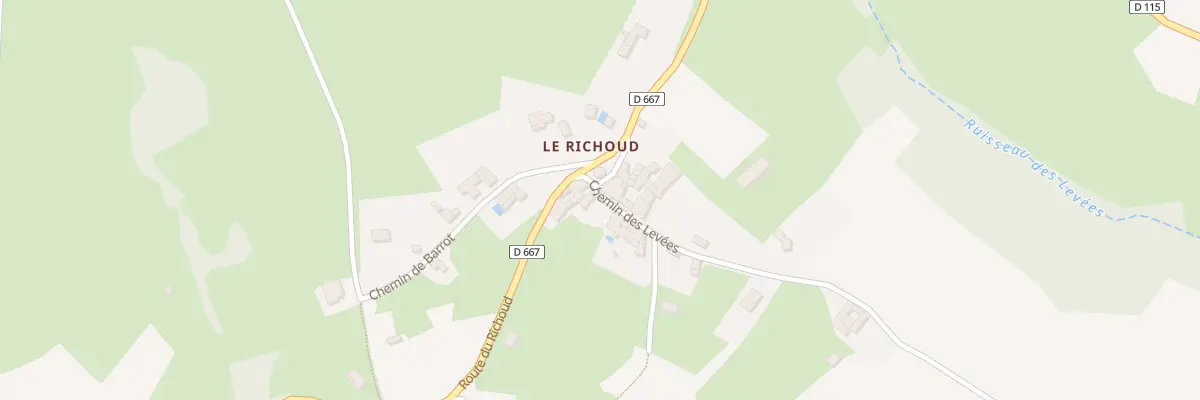 Plan du 5095 Le Richoud à Chaussan