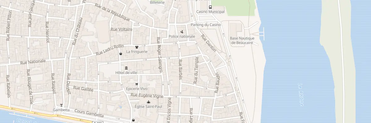 Plan du 36 Rue Barbes à Beaucaire