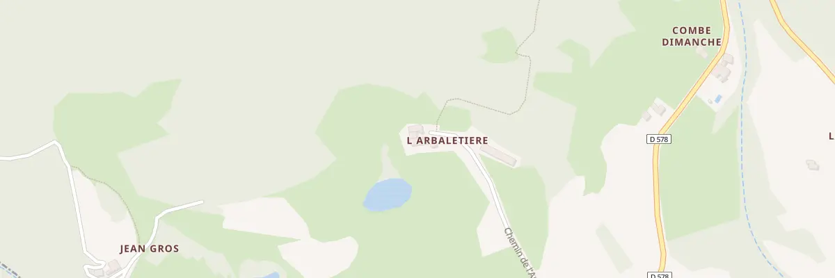 Plan du 310 Che de l’Arbaletiere à Arlebosc