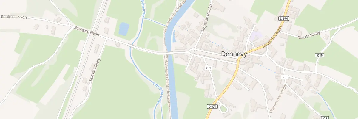 Plan du 19 Pl des Platanes à Dennevy