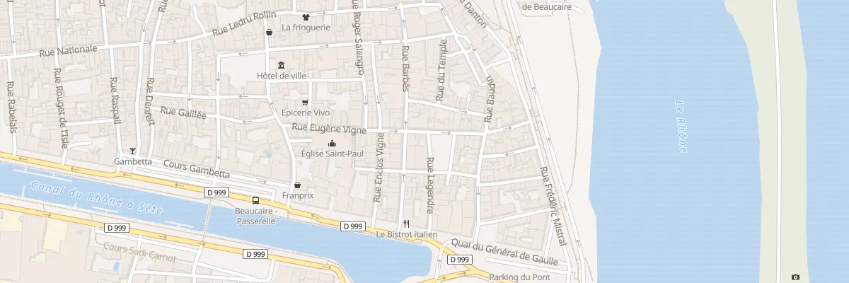 Plan du 36 Rue Eugene Vigne à Beaucaire