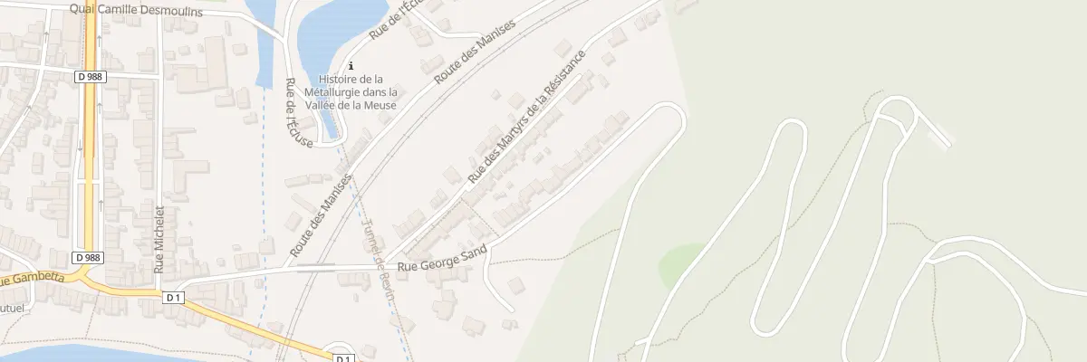 Plan du 57 Rue George Sand à Revin