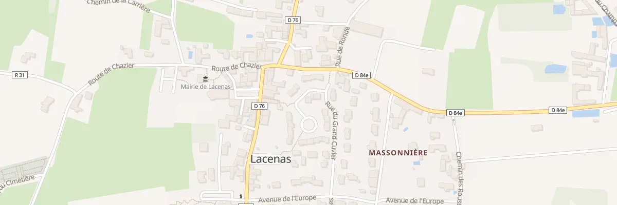 Plan du 18 Rue du Lavoir à Lacenas