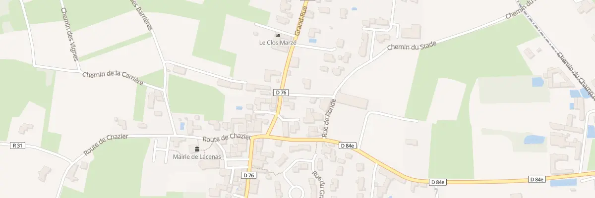 Plan du 371 Grand’Rue à Lacenas