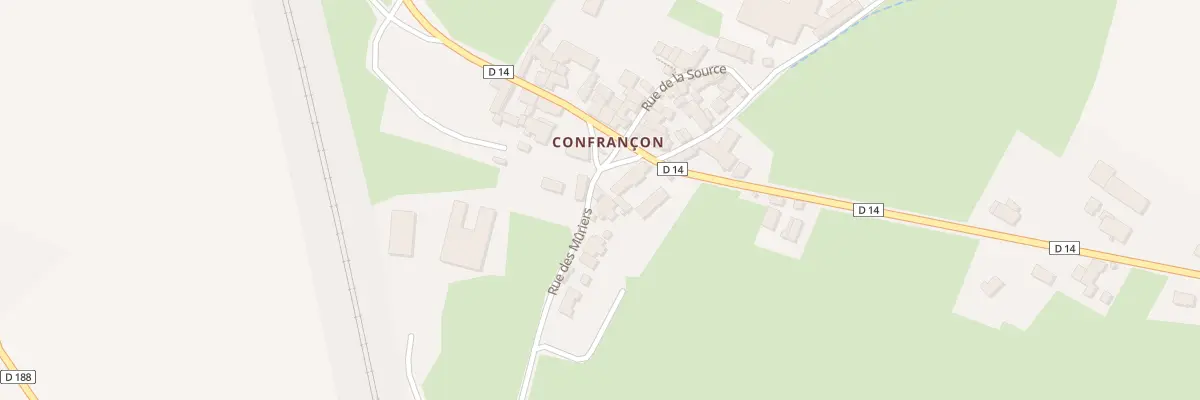 Plan du 1 Rue des Mûriers à Cortevaix