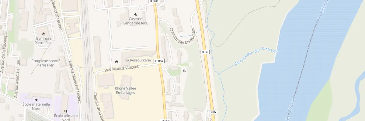 Plan du 9012 Av du Général de Gaulle à Bourg-Saint-Andéol