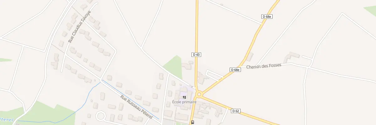 Plan du 83 Rte de Beaujeu à Odenas