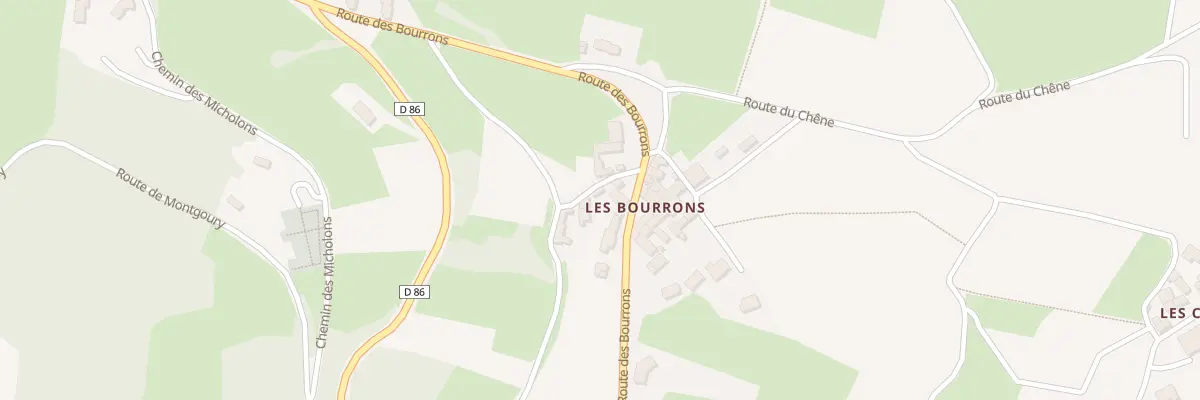 Plan du 5113A Bourrons à Vauxrenard