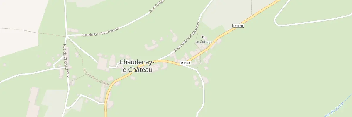 Plan du 12 Rue Grande Rue à Chaudenay-le-Château