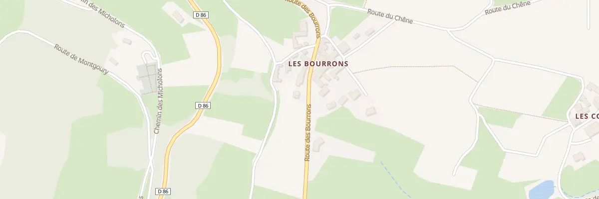 Plan du 5117 Bourrons à Vauxrenard