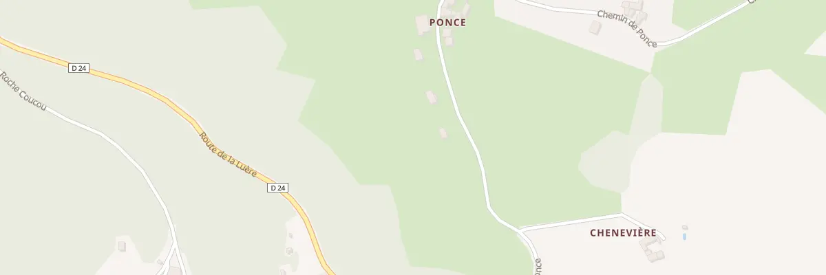 Plan du 5408 Che de Ponce à Pollionnay