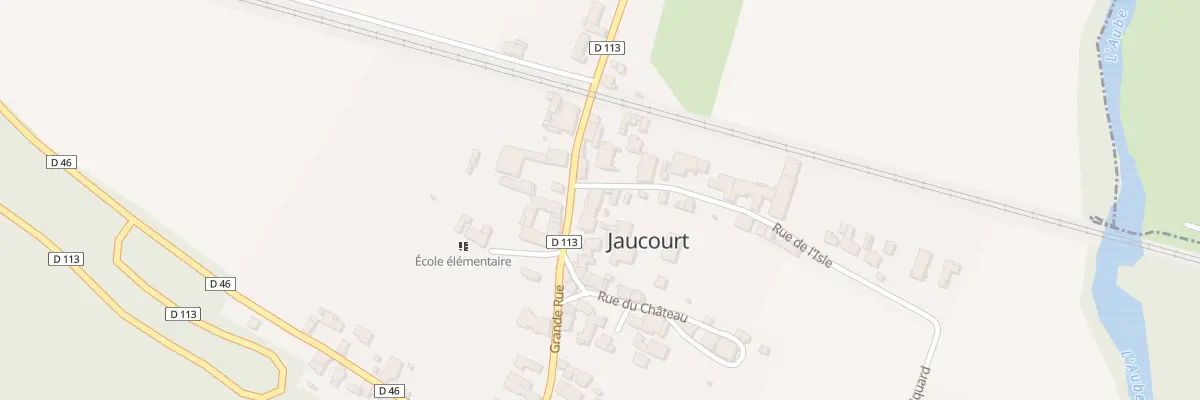 Plan du 14 Gr Grande Rue à Jaucourt