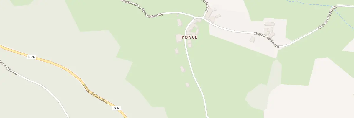 Plan du 746 Che de Ponce à Pollionnay
