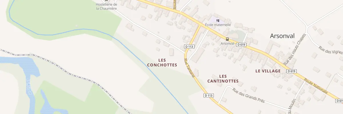 Plan du 9001A Rue Tantane à Arsonval