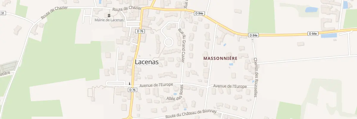 Plan du 118 Rue du Grand Cuvier à Lacenas