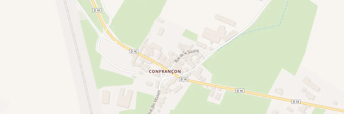 Plan du 5115 Confrancon à Cortevaix