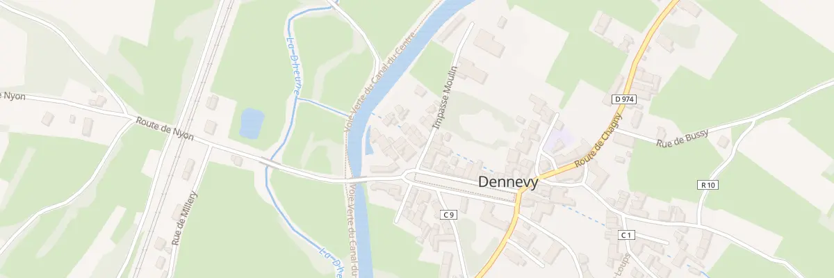 Plan du 1 Imp du Moulin à Dennevy