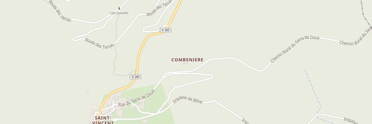 Plan du 5022 Combeniere à Saint-Vincent-de-Durfort