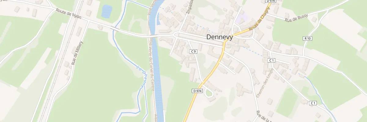 Plan du 5 Pl des Platanes à Dennevy