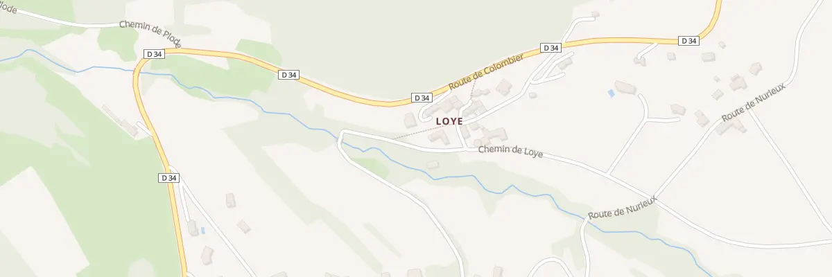Plan du 9002 Loye à Véranne