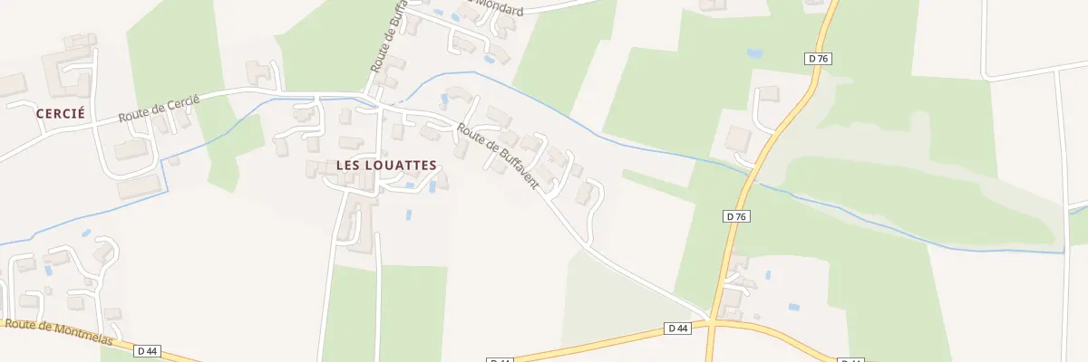 Plan du 184 Rte de Buffavent à Denicé