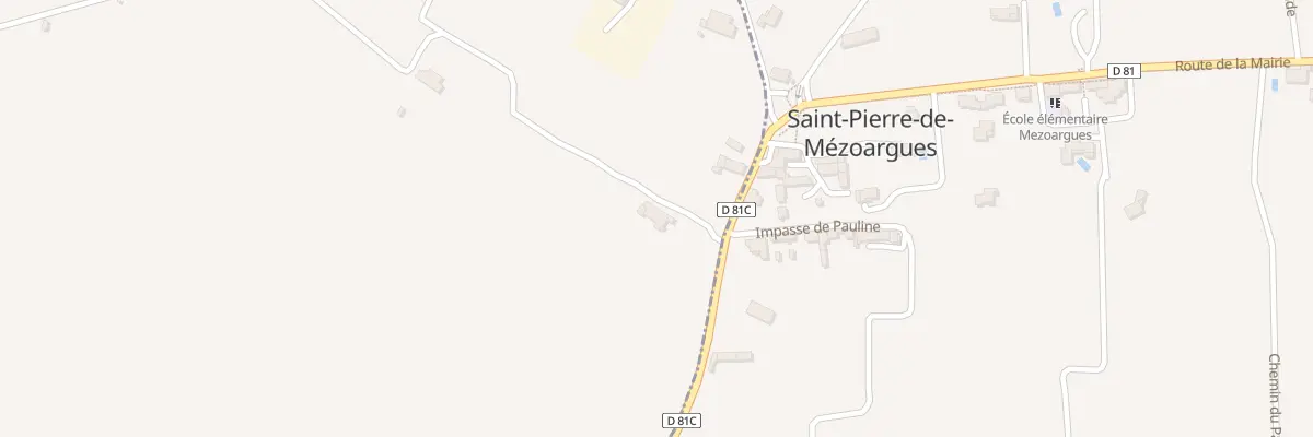 Plan du 5696 Rte de Mézoargues à Vallabrègues