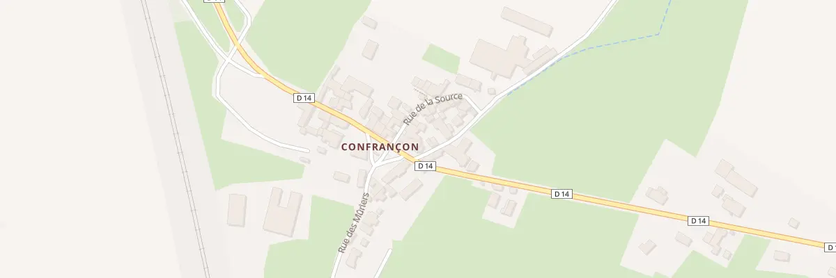 Plan du 5114 Confrancon à Cortevaix