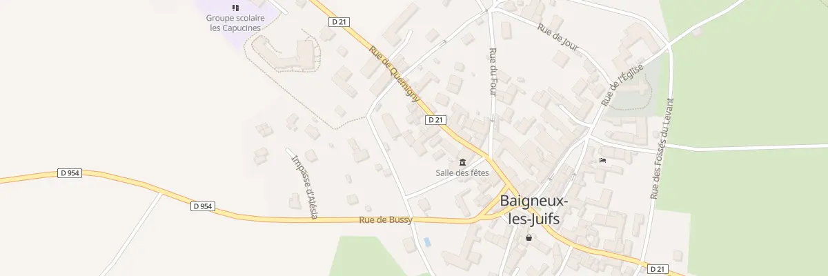 Plan du 13 Rue de Quemigny à Baigneux-les-Juifs