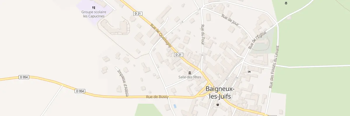 Plan du 11 Rue de Quemigny à Baigneux-les-Juifs