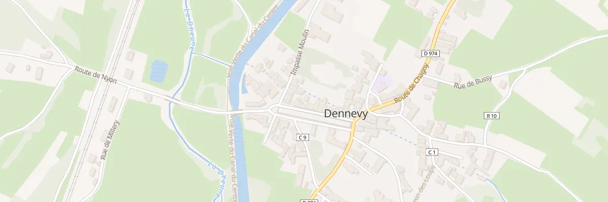 Plan du 24 Pl des Platanes à Dennevy