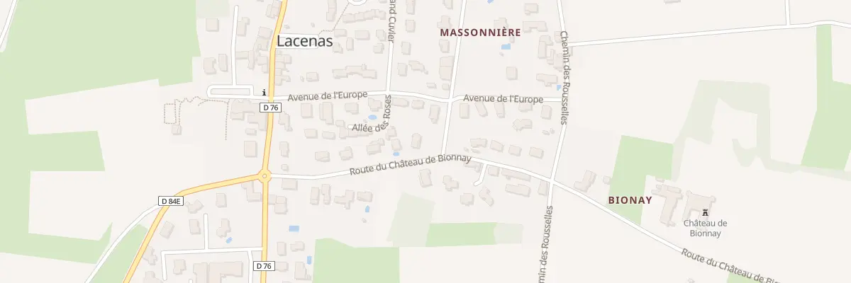 Plan du 5096B Rte du Château de Bionnay à Lacenas