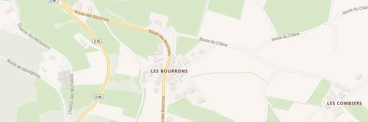 Plan du 5124 Bourrons à Vauxrenard