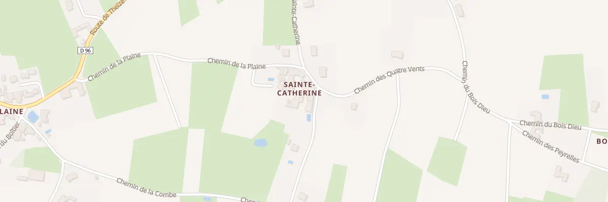 Plan du 282 Che de Sainte-Catherine à Porte des Pierres Dorées