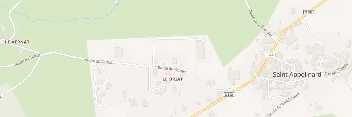 Plan du 5421 Le Briat à Saint-Appolinard