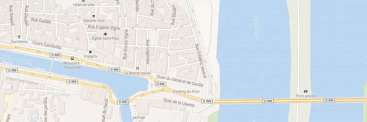 Plan du 1 Rue de l’Ecluse à Beaucaire