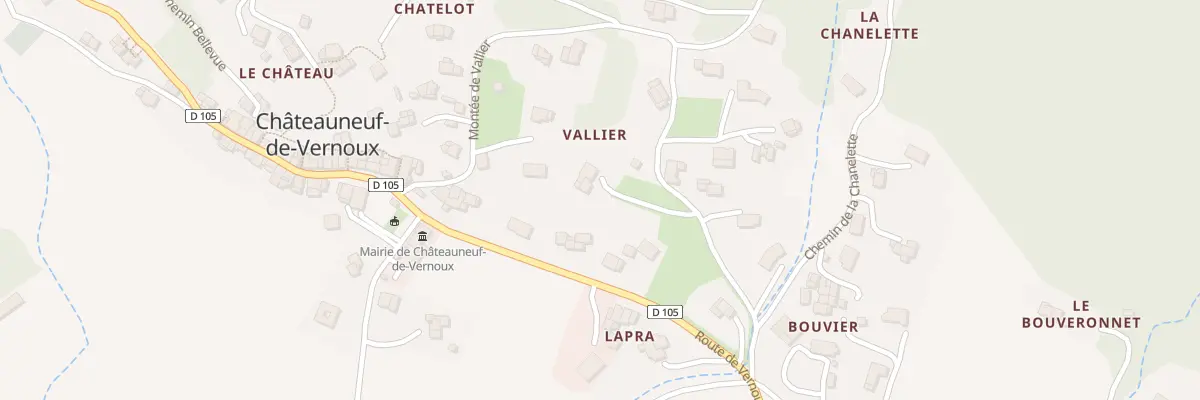 Plan du 496 Mte de Vallier à Châteauneuf-de-Vernoux