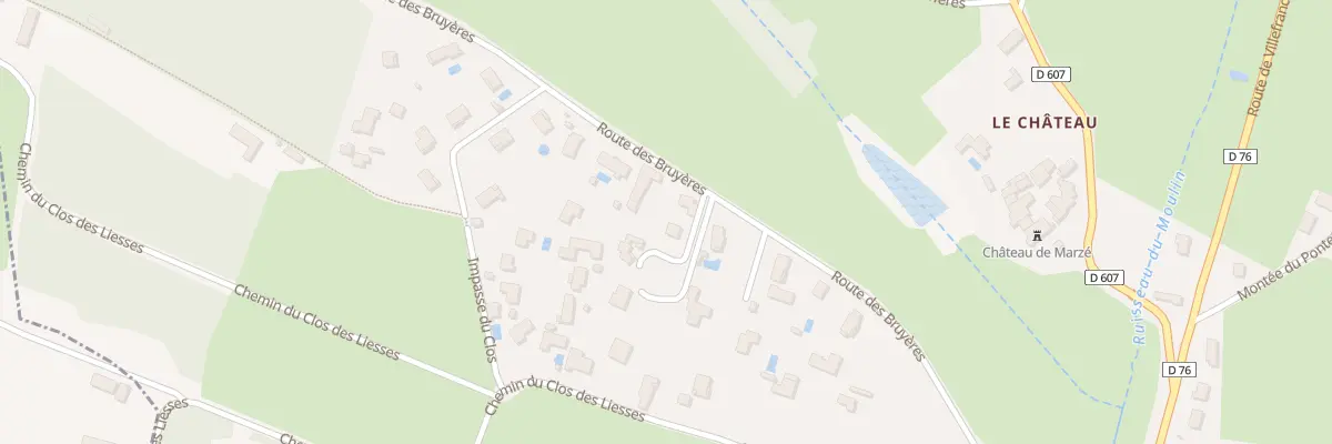 Plan du 433 Rte des Bruyères à Alix