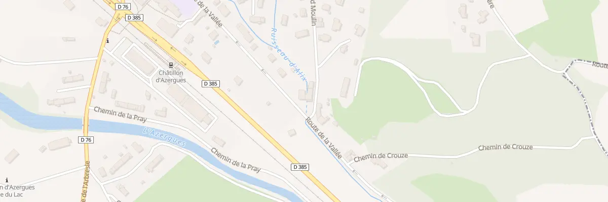 Plan du 1899 Rte de la Vallée à Châtillon