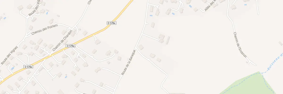 Plan du 245 Rte de la Baraque à Saint-Alban-d’Ay