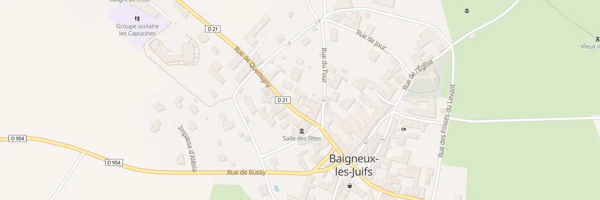 Plan du 12 Rue de Quemigny à Baigneux-les-Juifs