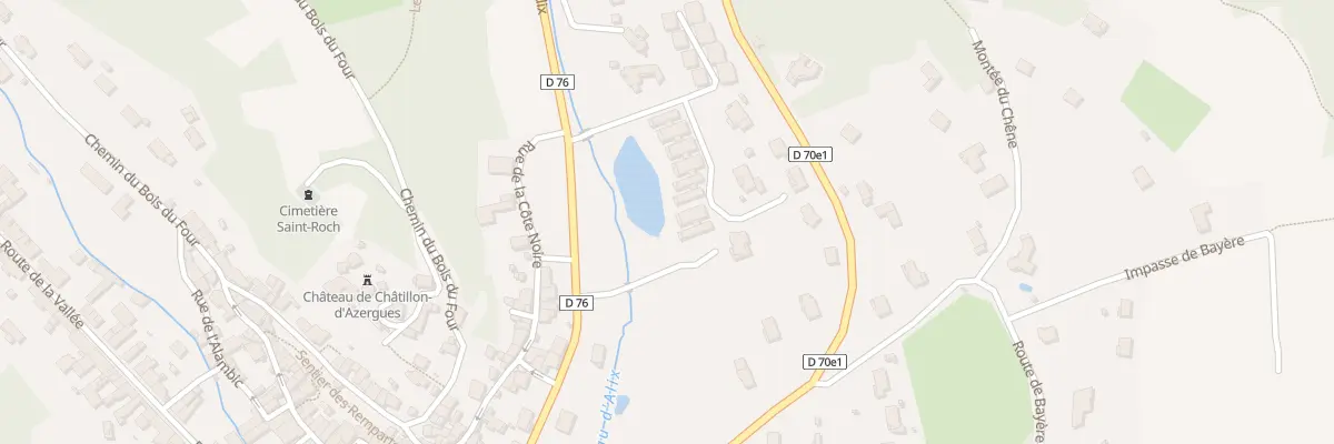 Plan du 302 Rte d’Alix à Châtillon