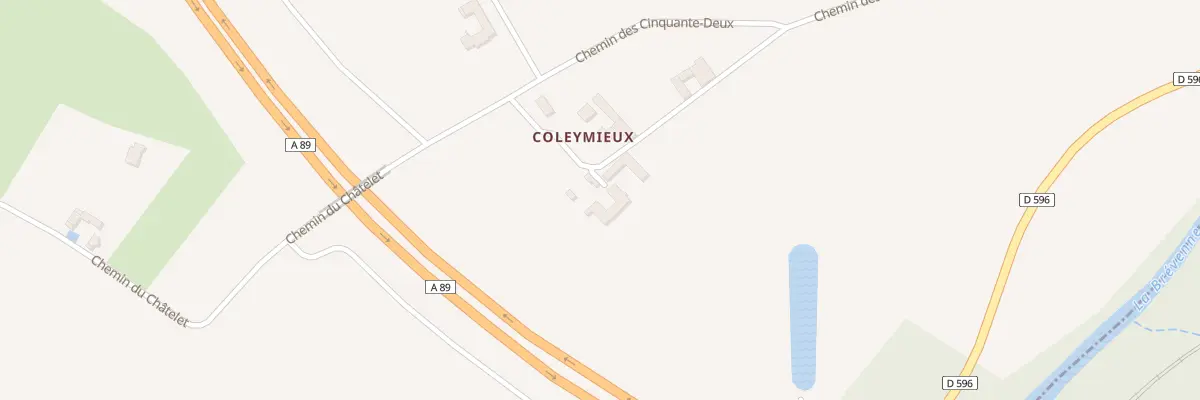 Plan du 850 Che de Coleymieux à Châtillon
