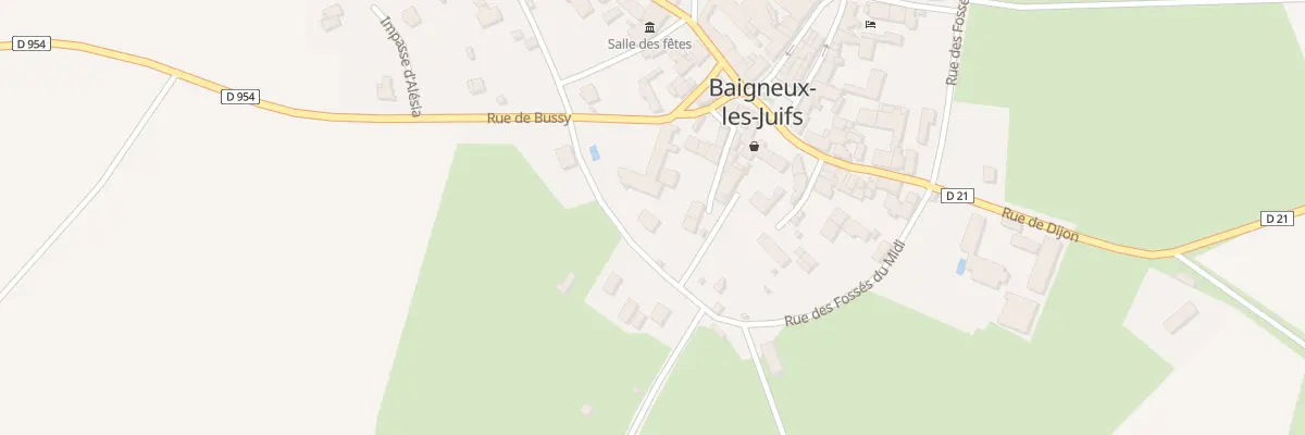 Plan du 8 Rue des Fossés du Couchant à Baigneux-les-Juifs