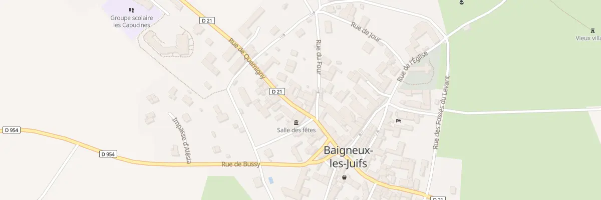 Plan du 10 Rue de Quemigny à Baigneux-les-Juifs