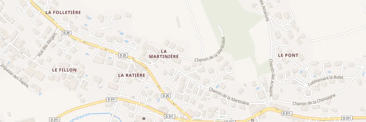 Plan du 17 Che de la Martiniere à Thurins