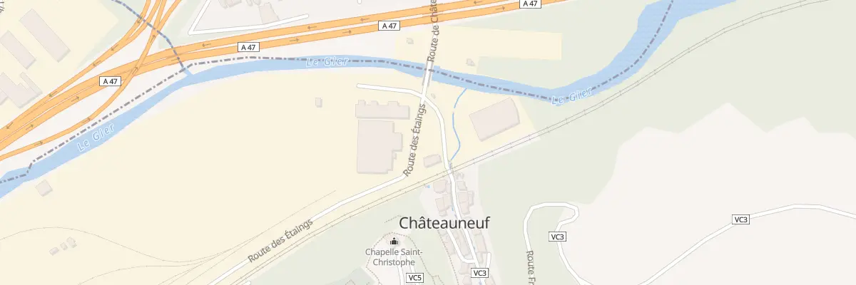 Plan du 61 Rte François Mouton à Châteauneuf