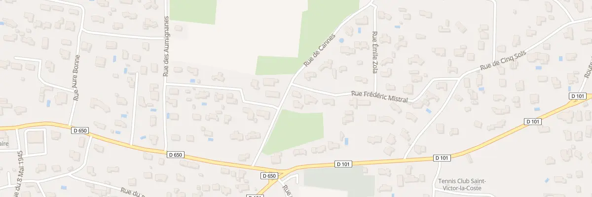 Plan du 2 Rue Frédéric Mistral à Saint-Victor-la-Coste