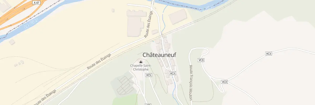 Plan du 93 Rue de la Voûte à Châteauneuf